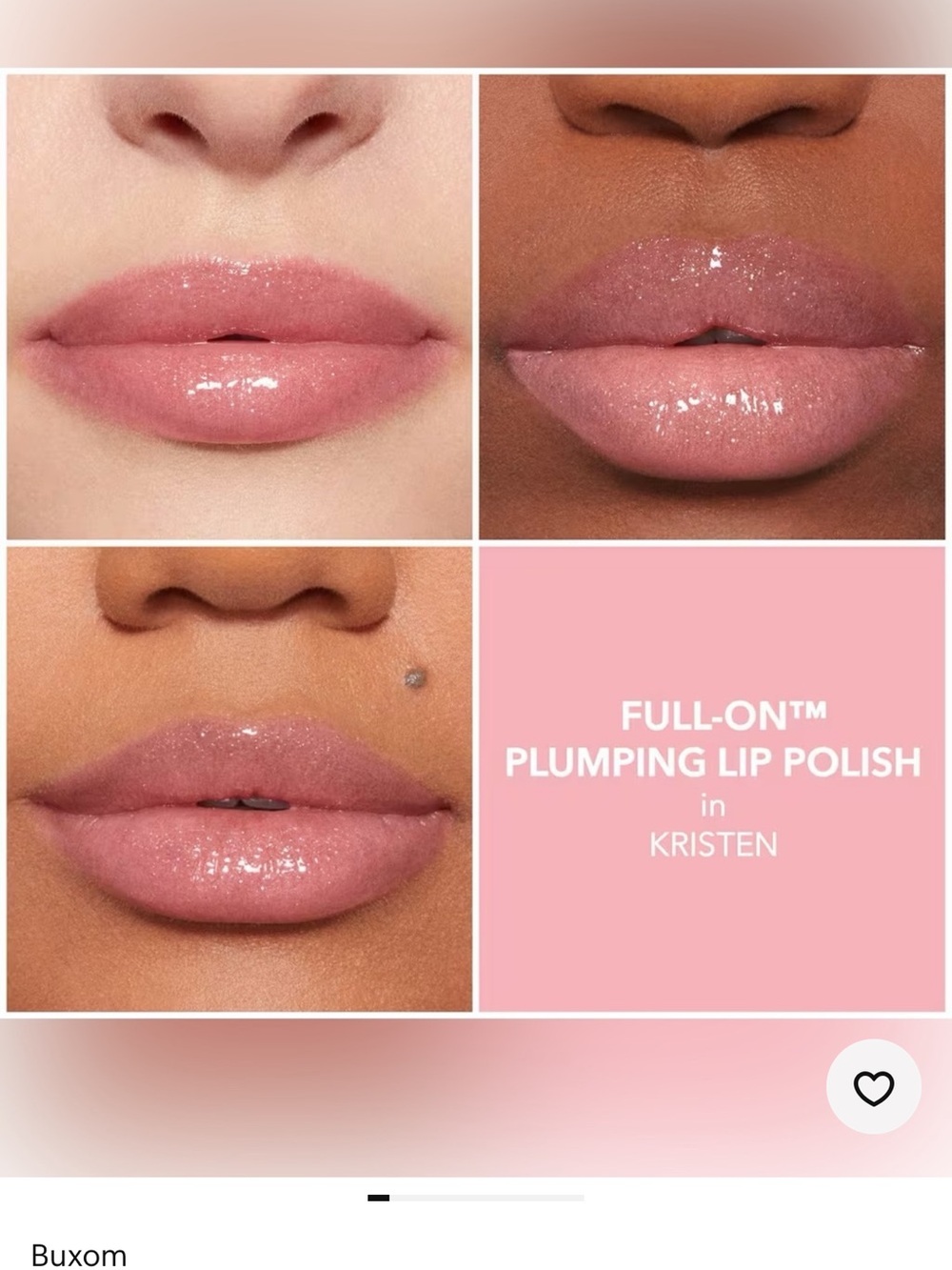 New! Buxom Kristen Full-On Plumping Lip gloss